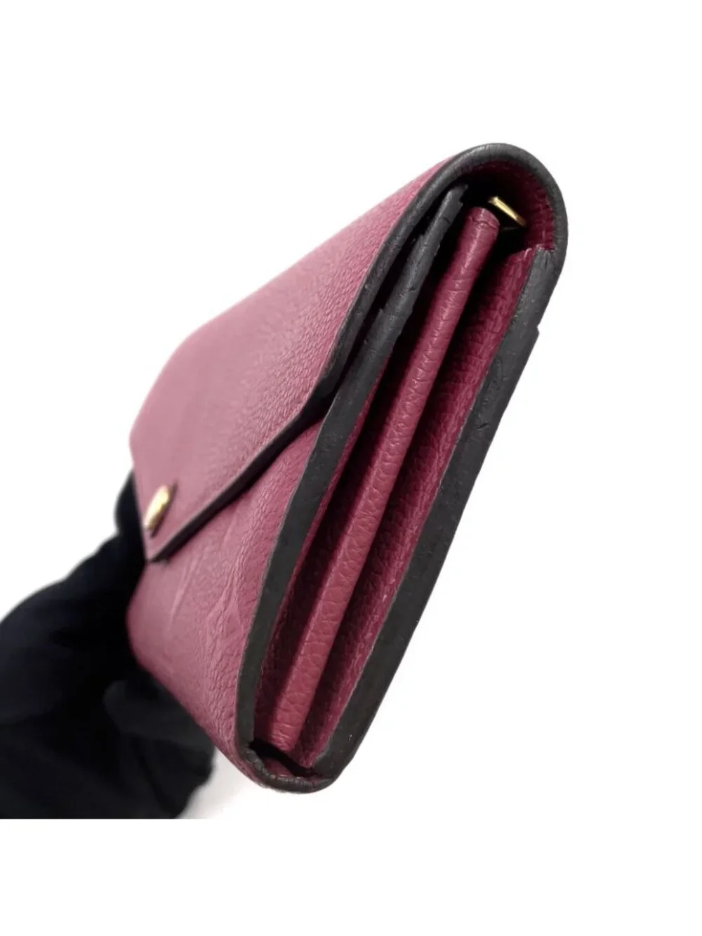Louis Vuitton Portefeuille Sarah Monogram Empreinte Leather Pink Wallet Gold
